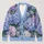 Blue Hydrangea Blossoms for Relaxed Garden Gatherings and Everyday Summer Layering All-over Print Knitted Cardigan - 1
