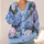 Blue Hydrangea Blossoms for Relaxed Garden Gatherings and Everyday Summer Layering All-over Print Knitted Cardigan - 4