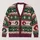 Christmas Cat Snowflakes and Retro Holiday Bands for Cozy Winter Layering for Men All-over Print Knitted Cardigan - 1