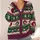 Christmas Cat Snowflakes and Retro Holiday Bands for Cozy Winter Layering for Men All-over Print Knitted Cardigan - 4