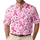 Pink Ribbon Hearts for Breast Cancer Awareness and Survivor Support Gifts Men's Polo Shirt - 1