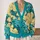 Golden Cloud Dragon Motifs for Relaxed Streetwear Layers and Evening Lounging for Men All-over Print Knitted Cardigan - 2