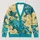 Golden Cloud Dragon Motifs for Relaxed Streetwear Layers and Evening Lounging for Men All-over Print Knitted Cardigan - 1