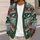 Nordic Elk Snowflake Fair Isle Motifs for Cozy Holiday Layering and Winter Style All-over Print Knitted Cardigan - 5