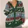 Nordic Elk Snowflake Fair Isle Motifs for Cozy Holiday Layering and Winter Style All-over Print Knitted Cardigan - 4