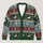 Nordic Elk Snowflake Fair Isle Motifs for Cozy Holiday Layering and Winter Style All-over Print Knitted Cardigan - 1