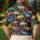 Colorful Retro Dinosaurs for Summer Golf Days and Playful Outdoor Adventures for All Men's Polo Shirt - 5