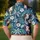 Hereford Cow And Tropical Palm Blooms For Sunny Farmhouse Golf Days For Men And Women Men's Polo Shirt - 5