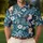 Hereford Cow And Tropical Palm Blooms For Sunny Farmhouse Golf Days For Men And Women Men's Polo Shirt - 4