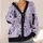 Black Cat Floral Butterfly Motif for Cozy Everyday Layering, Women’s Casual Gift Idea All-over Print Knitted Cardigan - 4