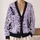 Black Cat Floral Butterfly Motif for Cozy Everyday Layering, Women’s Casual Gift Idea All-over Print Knitted Cardigan - 2