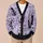 Black Cat Floral Butterfly Motif for Cozy Everyday Layering, Women’s Casual Gift Idea All-over Print Knitted Cardigan - 6