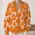 Hand Painted Pumpkin Harvest Motifs for Cozy Autumn Layering and Halloween Gatherings All-over Print Knitted Cardigan - 2