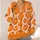 Hand Painted Pumpkin Harvest Motifs for Cozy Autumn Layering and Halloween Gatherings All-over Print Knitted Cardigan - 4