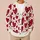 Red Heart Motif For Valentine Date Nights And Everyday Romance, Women's Casual Style All-over Print Knitted Cardigan - 6