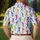 Colorful Golf Swing Silhouettes for Weekend Fairways and Sporty Summer Style Lovers Men's Polo Shirt - 5