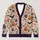 Halloween Pumpkins, Bats and Floral Blooms for Autumn Party Style Plus Size Women All-over Print Knitted Cardigan - 1