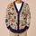 Halloween Pumpkins, Bats and Floral Blooms for Autumn Party Style Plus Size Women All-over Print Knitted Cardigan - 6