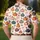 Autumn Pumpkin and Coquette Bow Harvest Style for Thanksgiving Golf and Fall Outings Men's Polo Shirt - 5