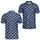 Navy Floral Motif for Golf and Pickleball Days, Active Outdoor Players and Fans Men's Polo Shirt - 2