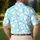 Mint Geometric Knot Lines for Golf and Pickleball Athletic Style for Active Men Men's Polo Shirt - 5