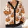 Halloween Pumpkin Bows And Hearts For Cozy Autumn Layering And Festive Gatherings All-over Print Knitted Cardigan - 4