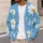Blue Daisy Floral Layering Style For Everyday Outfits And Garden Gatherings For Women All-over Print Knitted Cardigan - 5