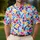 Colorful Stained Glass Mosaic Geometry for Golf and Pickleball Players, Active Men Men's Polo Shirt - 4