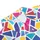Colorful Stained Glass Mosaic Geometry for Golf and Pickleball Players, Active Men Men's Polo Shirt - 6