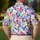 Colorful Stained Glass Mosaic Geometry for Golf and Pickleball Players, Active Men Men's Polo Shirt - 5
