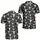 Western Longhorn Skull Motif for Ranch Style Weekend Wear and Country Music Fans Outdoors Men's Polo Shirt - 2