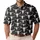 Western Longhorn Skull Motif for Ranch Style Weekend Wear and Country Music Fans Outdoors Men's Polo Shirt - 1