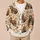 Watercolor Turkey Autumn Harvest Motifs for Thanksgiving Gatherings and Cozy Layering All-over Print Knitted Cardigan - 6