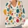 Colorful Retro Polka Dots for Everyday Layering and Weekend Outings, Women's Style All-over Print Knitted Cardigan - 4