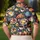 Brunch Food Icons for Weekend Golf Outings, Cafe Days, and Relaxed Resort Travel Men's Polo Shirt - 5