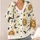 Sun And Moon Celestial Motifs For Casual Layering And Everyday Boho Style Women All-over Print Knitted Cardigan - 4