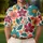 Retro 70s Floral Golf Style for Summer Outings and Funky Weekend Resort Wear Men's Polo Shirt - 4