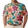Retro 70s Floral Golf Style for Summer Outings and Funky Weekend Resort Wear Men's Polo Shirt - 1