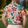 Retro 70s Floral Golf Style for Summer Outings and Funky Weekend Resort Wear Men's Polo Shirt - 5