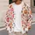 Pink Pumpkin Jack-O'-Lantern Leaves For Cozy Autumn Halloween Style Women's Wardrobe All-over Print Knitted Cardigan - 5