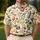 Vintage Cocktail Glasses and Citrus Icons for Resort Leisure and Summer Entertaining Men's Polo Shirt - 4