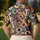 Retro Coffee Cup Collage For Cafe Days, Golf Outings, And Stylish Espresso Lovers Men's Polo Shirt - 5