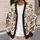 Halloween Skeleton Broom Scene For Cozy Autumn Layering, Women’s Spooky Wardrobe All-over Print Knitted Cardigan - 5