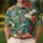 Tropical Hibiscus Floral Golf Style for Summer Tennis and Pickleball Women Players Men's Polo Shirt - 4
