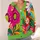 Retro Botanical Color Blocks For Colorful Autumn Layering, Vacation Dates And Travel All-over Print Knitted Cardigan - 4