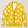 Sunny Yellow Polka Dot Everyday Layering Style for Women Casual Bohemian Wardrobes All-over Print Knitted Cardigan - 1