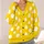 Sunny Yellow Polka Dot Everyday Layering Style for Women Casual Bohemian Wardrobes All-over Print Knitted Cardigan - 4