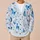 Blue Butterfly Floral Garden for Relaxed Holiday Layering and Everyday Women's Wear All-over Print Knitted Cardigan - 6