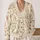 Whimsical White Rabbit Meadow Motifs for Spring Vacation Style and Relaxed Everyday Wear All-over Print Knitted Cardigan - 2