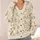 Whimsical White Rabbit Meadow Motifs for Spring Vacation Style and Relaxed Everyday Wear All-over Print Knitted Cardigan - 4